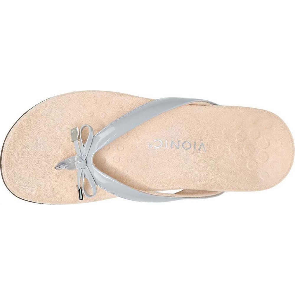 NEW Vionic Bella Bow Accent Thong Sandal